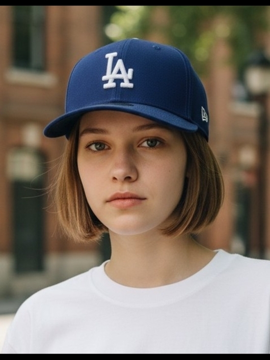 New Era Accessories - New Era Blue LA Dodgers Logo 59Fifty Size 7 Official On Field Cap Nora Rose MLB